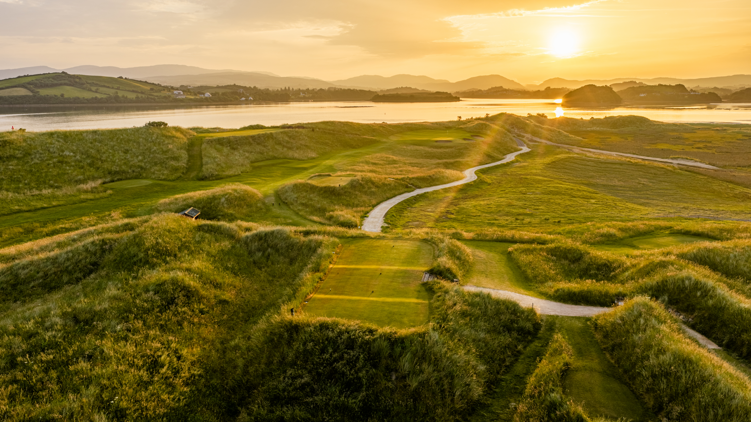 Sunset at donegal golf club murvagh